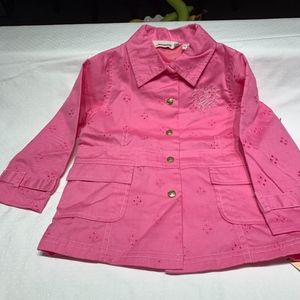 🎁 NWT designer jacket - EYELET toddler girl 24mo. Lt wt